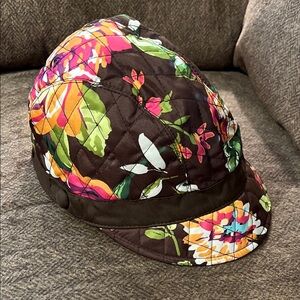 Vera Bradley Reversible Newsgirl Cap in the English Rose pattern, NWOT